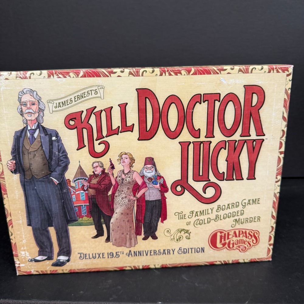 2016 Cheapass Games Kill Doctor Lucky Board Game Deluxe 19.5th Anniversary OPEN